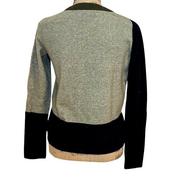 COS Women Multi Colorblock Urban Wool Blend Sweater Pocket Long Sleeves NWOT Sxs - Picture 2 of 10